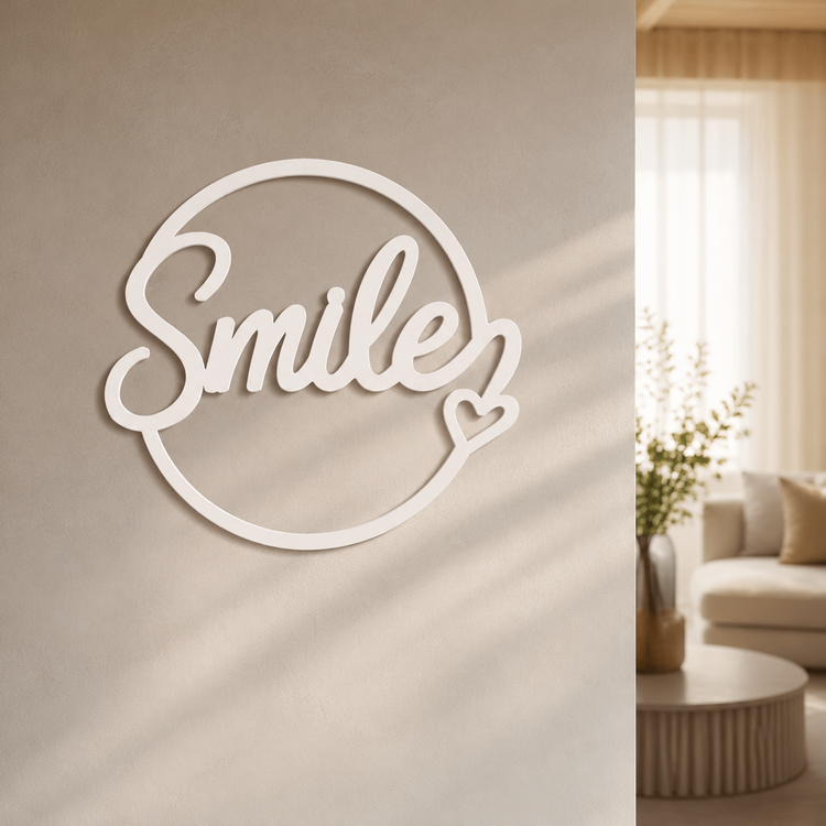 وال آرت کلمه اسمایل smile لبخند